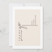 Minimalistische Stationery-klantenkaart Kaart (Voorkant)