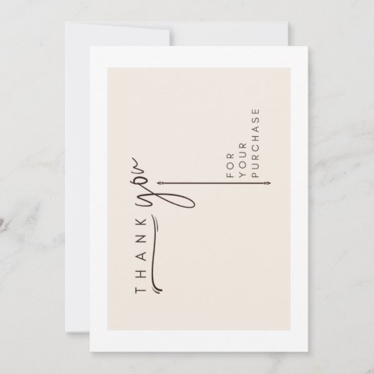 Minimalistische Stationery-klantenkaart Kaart (Voorkant)