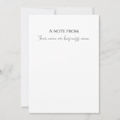 Minimalistische Stationery-klantenkaart Kaart (Achterkant)