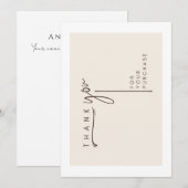 Minimalistische Stationery-klantenkaart Kaart (Voorkant / Achterkant)