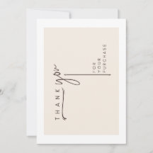 Minimalistische Stationery-klantenkaart