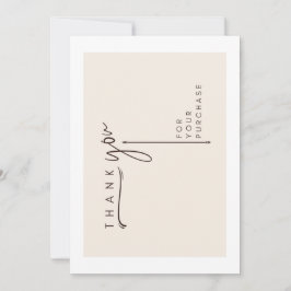 Minimalistische Stationery-klantenkaart Kaart