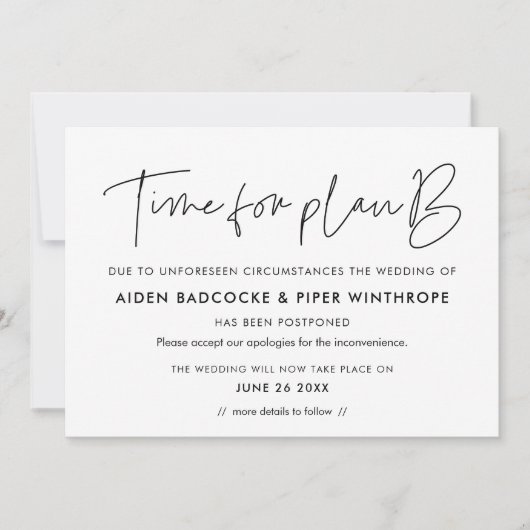 Minimalistische statusupdate aankondiging voor het (Voorkant)