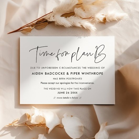 Minimalistische statusupdate-uitnodiging voor een kaart