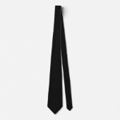 Minimalistische Stealth Zwarte Micro Check Geometr Stropdas (Voorkant)