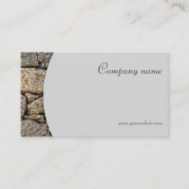 Minimalistische steenfotografie QR grijs Visitekaa Visitekaartje