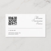Minimalistische steenfotografie QR-Visitekaartje Visitekaartje (Achterkant)