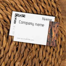 Minimalistische steenfotografie QR-Visitekaartje Visitekaartje