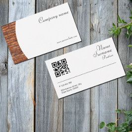 Minimalistische steenfotografie QR-Visitekaartje Visitekaartje