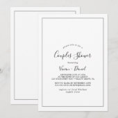 Minimalistische stellingschotel kaart (Voorkant / Achterkant)