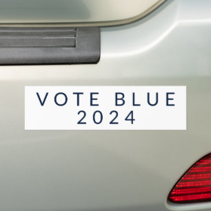 Minimalistische Stem Blauw Kamala Harris 2024 Bumpersticker