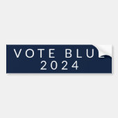 Minimalistische Stem Blauw Kamala Harris 2024 Bumpersticker (Voorkant)