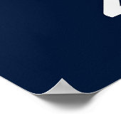 Minimalistische stemming Blue Kamala Harris 2024 Poster (Hoek)