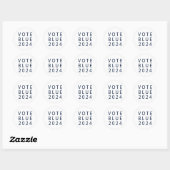 Minimalistische stemming Blue Kamala Harris 2024 Ronde Sticker (Vel)