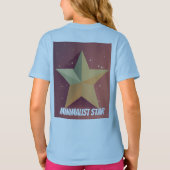 Minimalistische ster Meisje T-shirt (Achterkant)