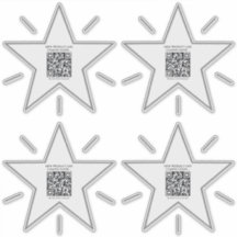 Minimalistische ster thema promotionele QR code St