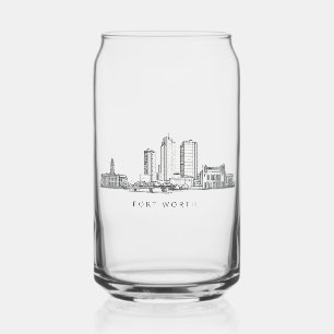 Minimalistische sterrenbeeld-lijnkunst van Fort Wo Blikvorm Glas