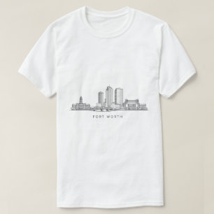 Minimalistische sterrenbeeld-lijnkunst van Fort Wo T-shirt