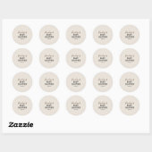 Minimalistische Sticker rond Baby shower (Vel)