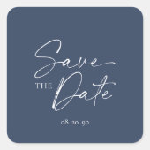Minimalistische Sticker Save the Date (Voorkant)