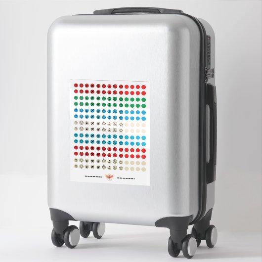 minimalistische sticker sheet (Koffer)