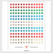 minimalistische sticker sheet