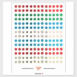 minimalistische sticker sheet