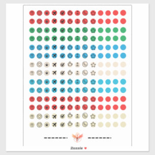 minimalistische sticker sheet