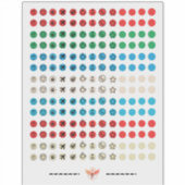 minimalistische sticker sheet (Voorkant)