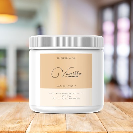 Minimalistische Sticker van productetiket