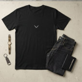 Minimalistische stier symbool T-shirt | Moderne he
