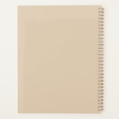 Minimalistische stijl bloemnotities achtergrond planner (Achterkant)