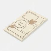 Minimalistische stijl bloemnotities achtergrond post-it® notes (Schuin)