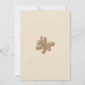 Minimalistische stijl bloemnotities baby shower kaart (Achterkant)