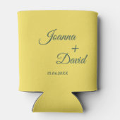 Minimalistische stijl | Kalligrafie Font Wedding Blikjeskoeler (Achterkant)