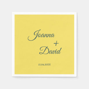 Minimalistische stijl Kalligrafie Font Wedding Servet