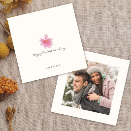 Minimalistische stijlvolle chique Valentijnsdag ka Kaart