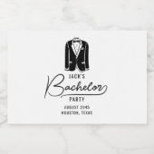 Minimalistische stijlvolle feestartikelen voor vri likeurfles etiket (Enkel label)