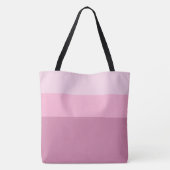 Minimalistische stijlvolle monogramscriptnaam Pink Tote Bag (Achterkant)