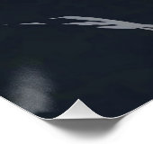 Minimalistische Stille Kat Perfect Poster (Hoek)