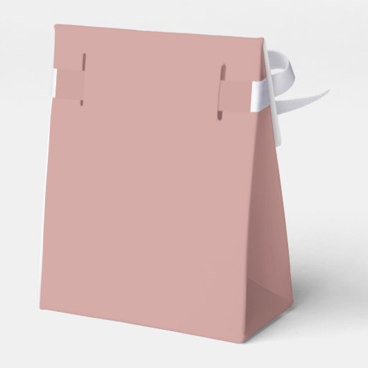 Minimalistische Stof Roze en Witte Bruidsdouche Bedankdoosjes (Achterkant)