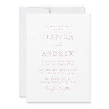 Minimalistische Stof Roze & Witte Eenvoudige Trouw