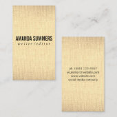 Minimalistische Stof Visitekaartje (Voorkant / Achterkant)
