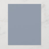 Minimalistische Stofblauwe Moderne Budget Trouwuit (Achterkant)