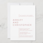 Minimalistische stoffige Roos geïsoleerde namen br Kaart (Voorkant)