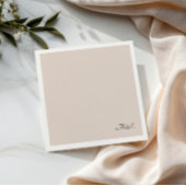 Minimalistische stoffige roze monogram bruiloft se servet