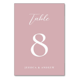 Minimalistische stoffige roze & witte eenvoudige b kaart