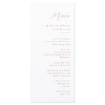 Minimalistische stoffige roze & witte eenvoudige b