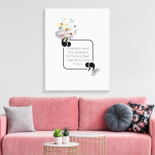 Minimalistische stoïcijnse innerlijke vrede geïllu canvas afdruk (Insitu (Woonkamer))