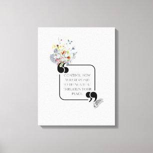 Minimalistische stoïcijnse innerlijke vrede geïllu canvas afdruk